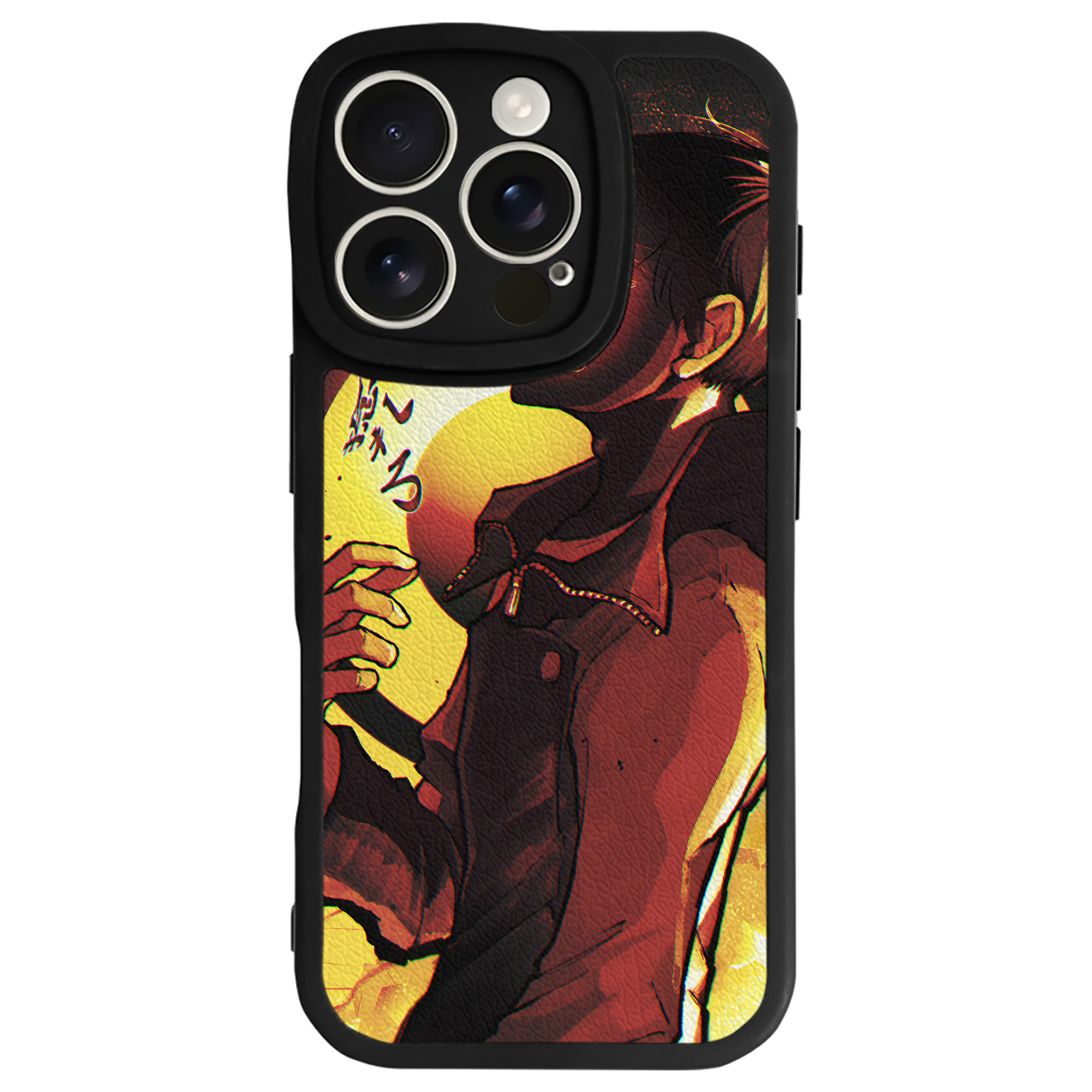 （画像用） 呪術廻戦 Jujutsu Kaisen 【iPhone 16シリーズ対応】シリコンスマホケース（レザー調） 材質：シリコン